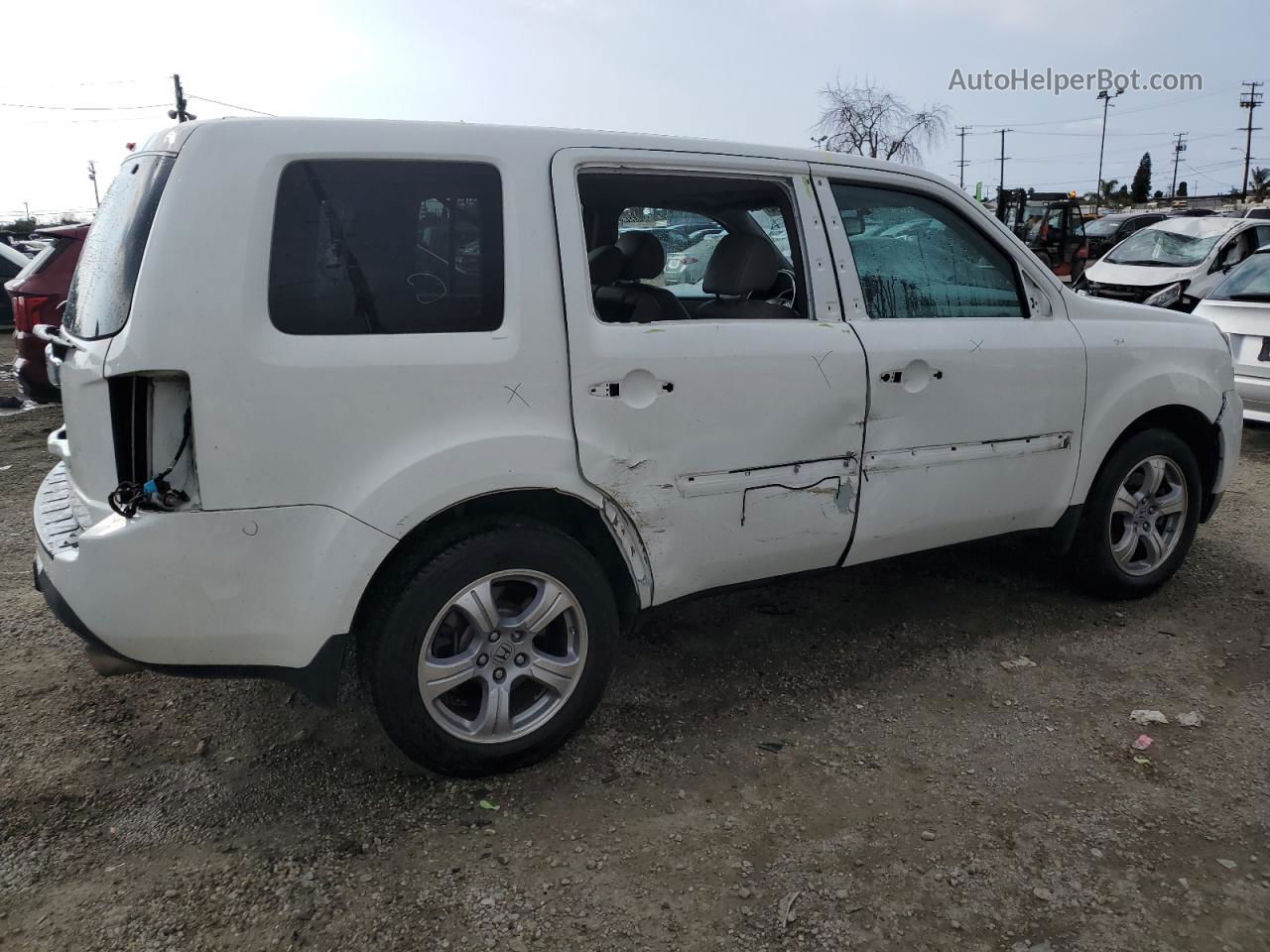 2015 Honda Pilot Exl White vin: 5FNYF3H59FB011768