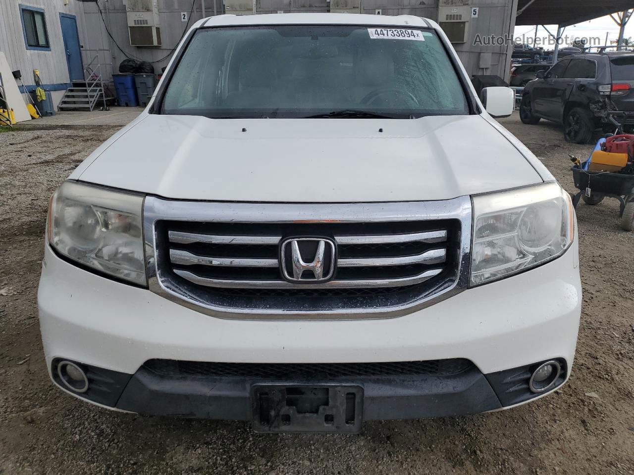 2015 Honda Pilot Exl White vin: 5FNYF3H59FB011768