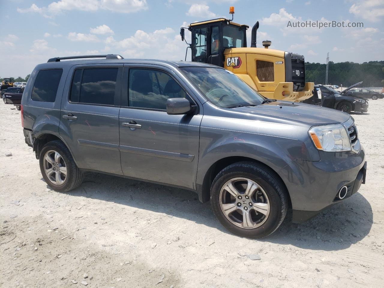 2013 Honda Pilot Exl Gray vin: 5FNYF3H5XDB010819