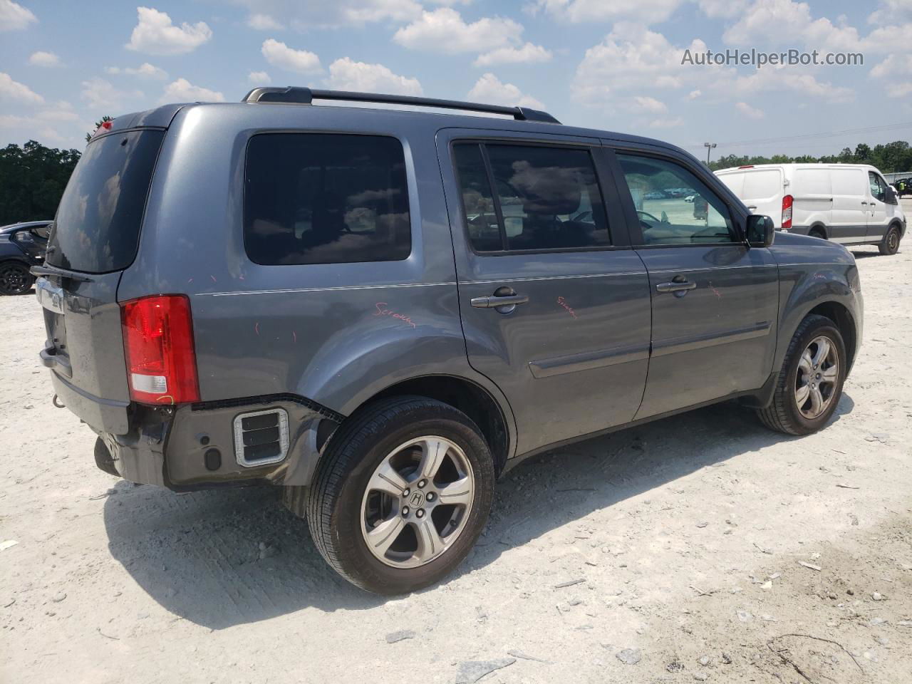 2013 Honda Pilot Exl Gray vin: 5FNYF3H5XDB010819