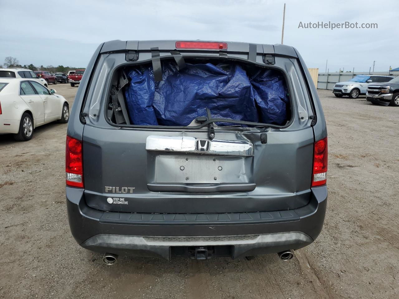 2013 Honda Pilot Exl Gray vin: 5FNYF3H5XDB014837