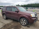 2013 Honda Pilot Exl Burgundy vin: 5FNYF3H5XDB015776