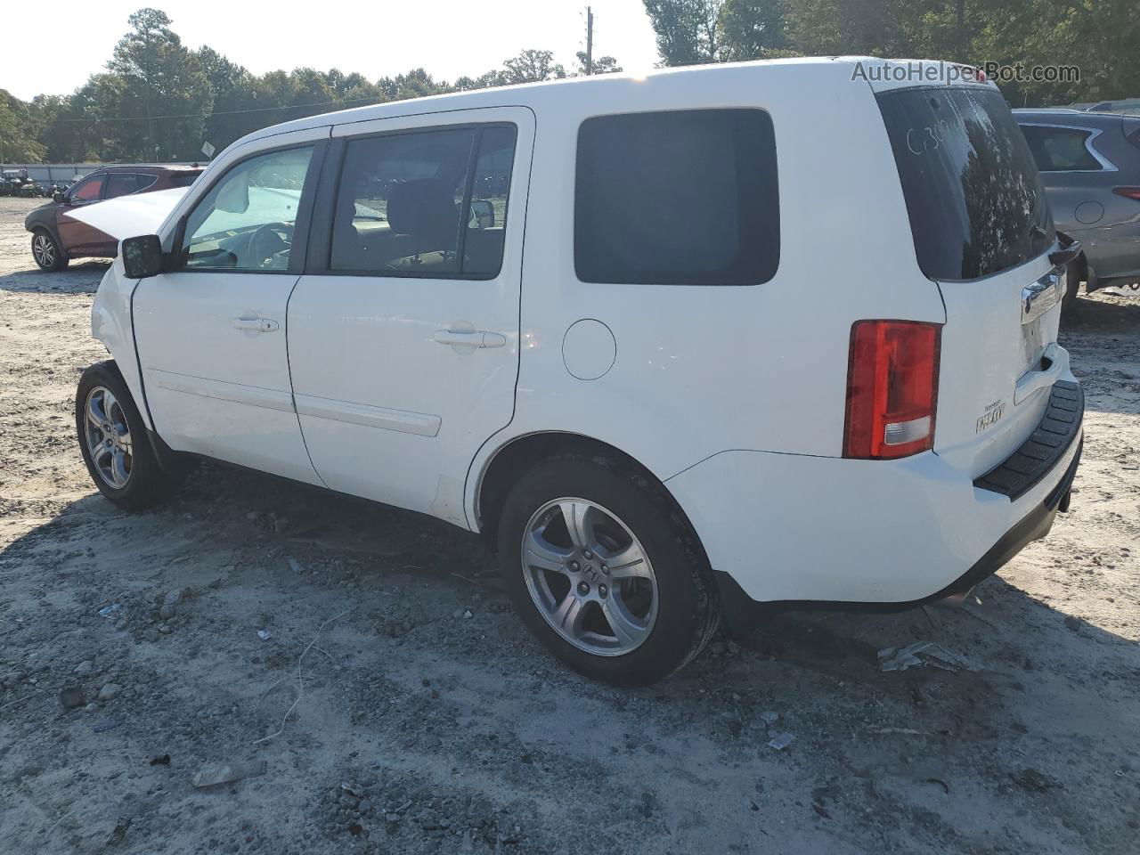 2013 Honda Pilot Exl White vin: 5FNYF3H5XDB023263