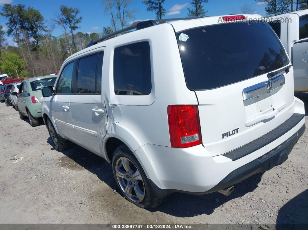 2013 Honda Pilot Ex-l Белый vin: 5FNYF3H5XDB028513