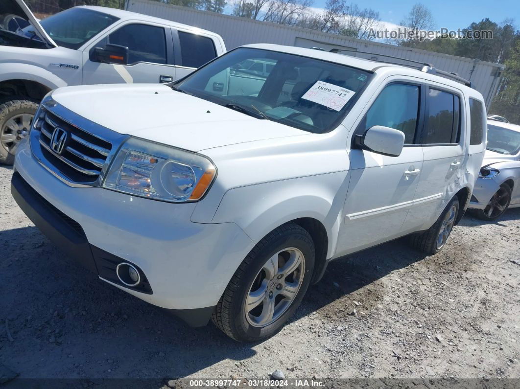 2013 Honda Pilot Ex-l White vin: 5FNYF3H5XDB028513