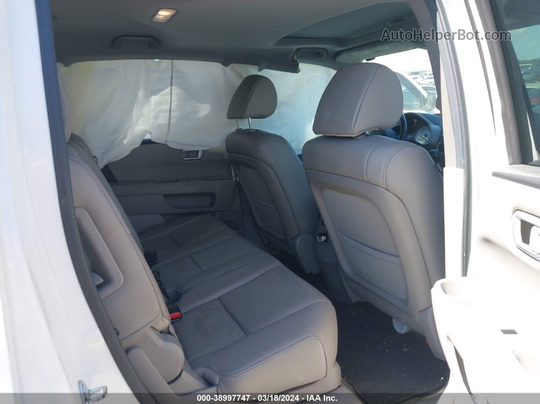 2013 Honda Pilot Ex-l Белый vin: 5FNYF3H5XDB028513