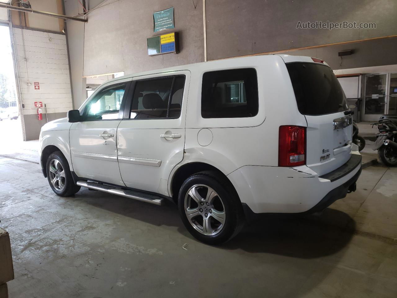 2013 Honda Pilot Exl White vin: 5FNYF3H5XDB043237