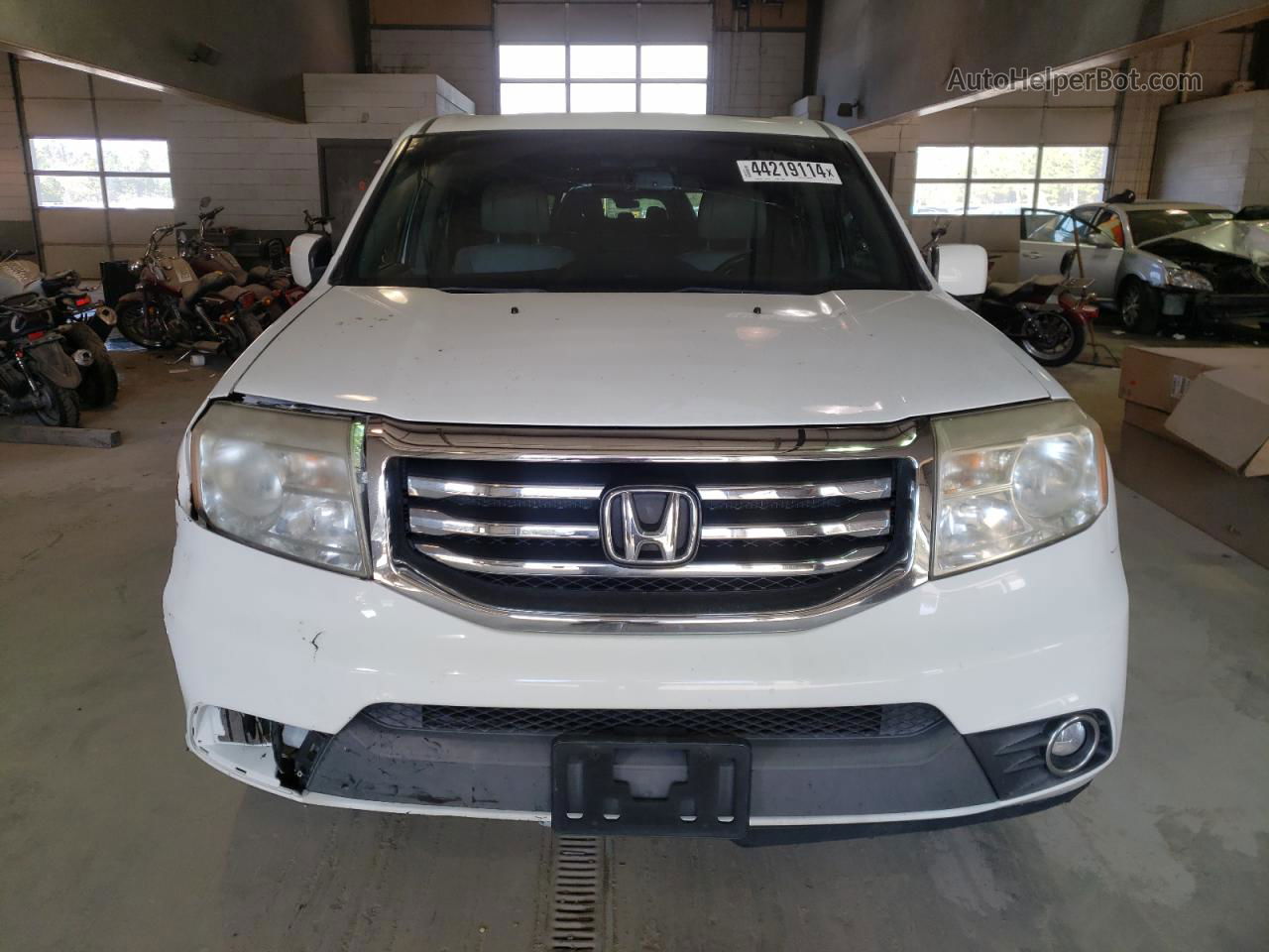 2013 Honda Pilot Exl White vin: 5FNYF3H5XDB043237