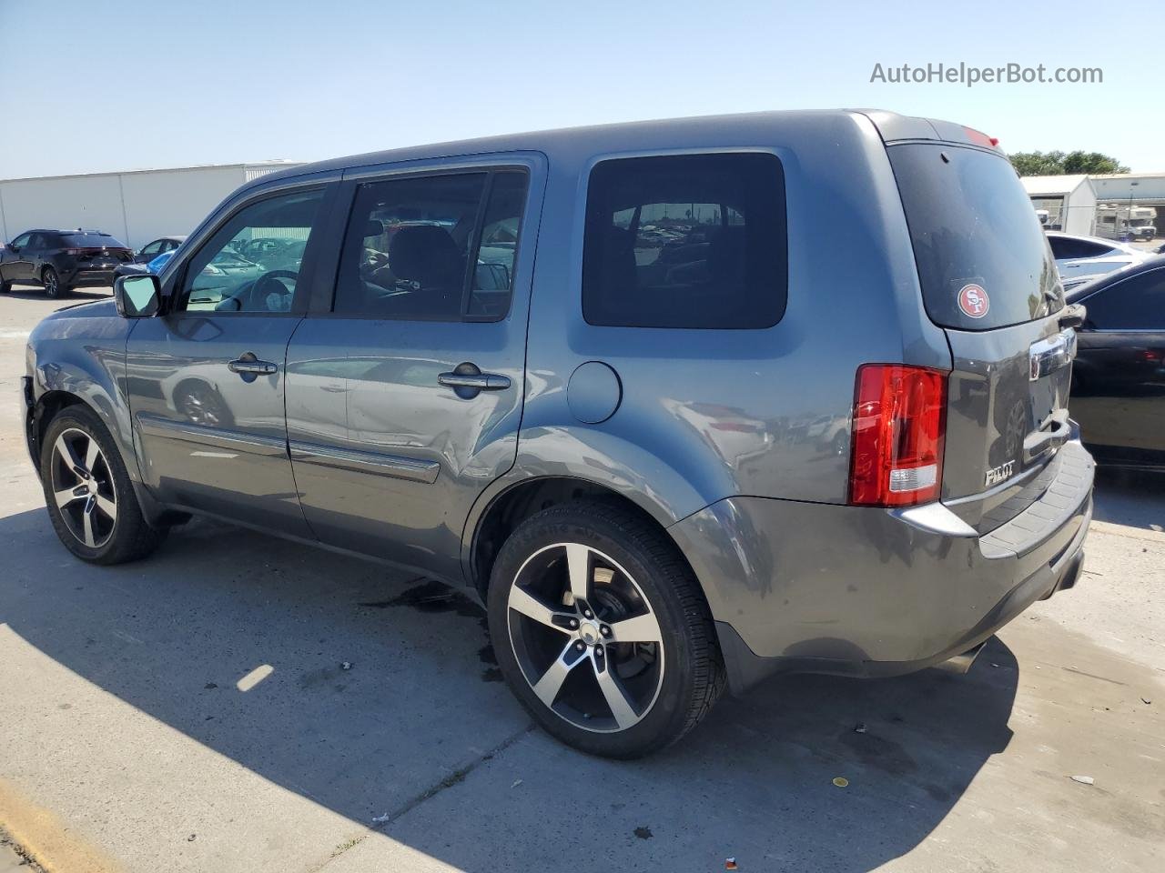 2013 Honda Pilot Exl Серый vin: 5FNYF3H61DB033737