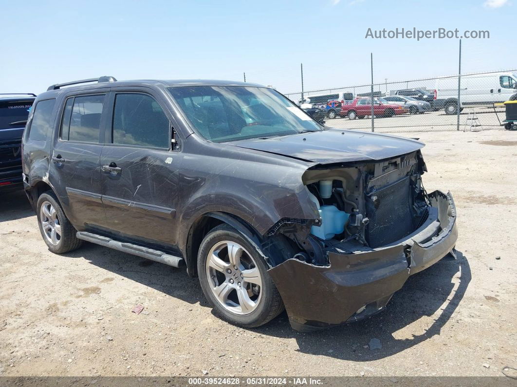 2013 Honda Pilot Ex-l Gray vin: 5FNYF3H64DB009996