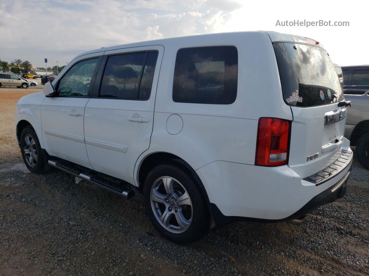 2013 Honda Pilot Exl White vin: 5FNYF3H64DB010047