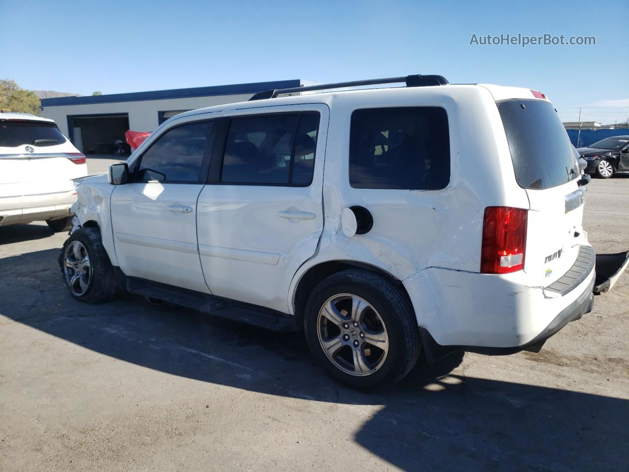 2013 Honda Pilot Exl White vin: 5FNYF3H66DB043714