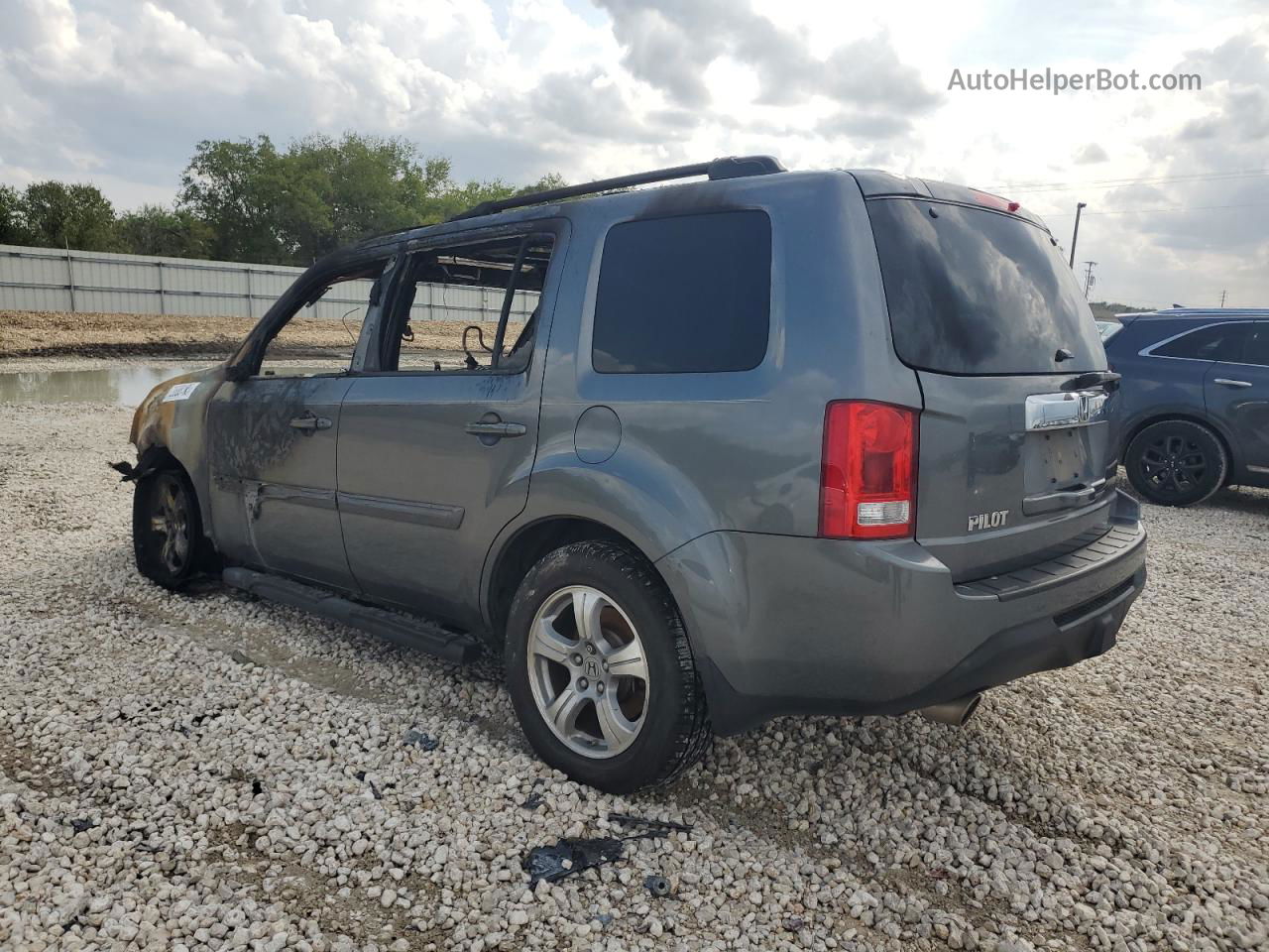 2013 Honda Pilot Exl Gray vin: 5FNYF3H67DB018773