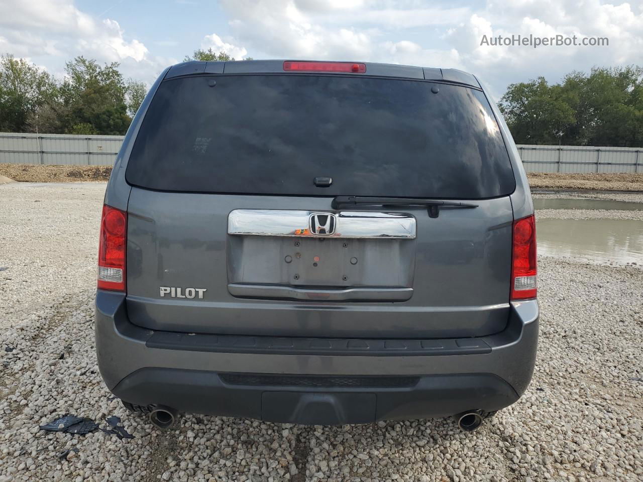 2013 Honda Pilot Exl Gray vin: 5FNYF3H67DB018773