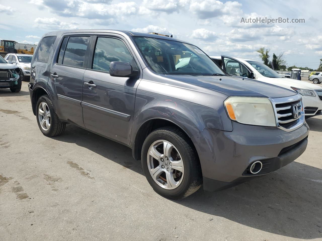 2015 Honda Pilot Exl Gray vin: 5FNYF3H68FB009860