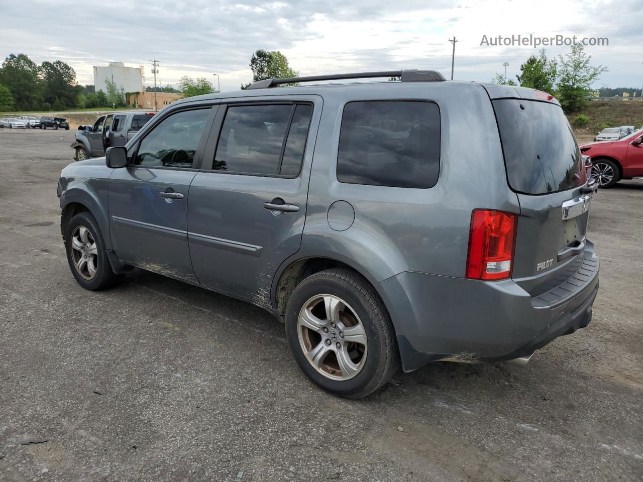 2013 Honda Pilot Exln Gray vin: 5FNYF3H72DB009066