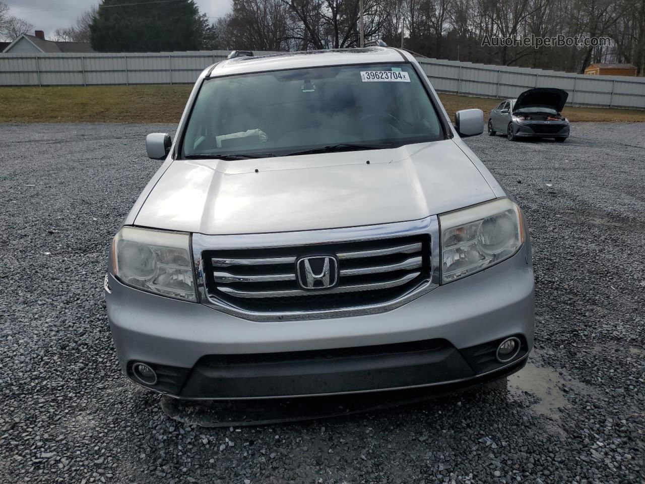 2013 Honda Pilot Exln Silver vin: 5FNYF3H74DB029576