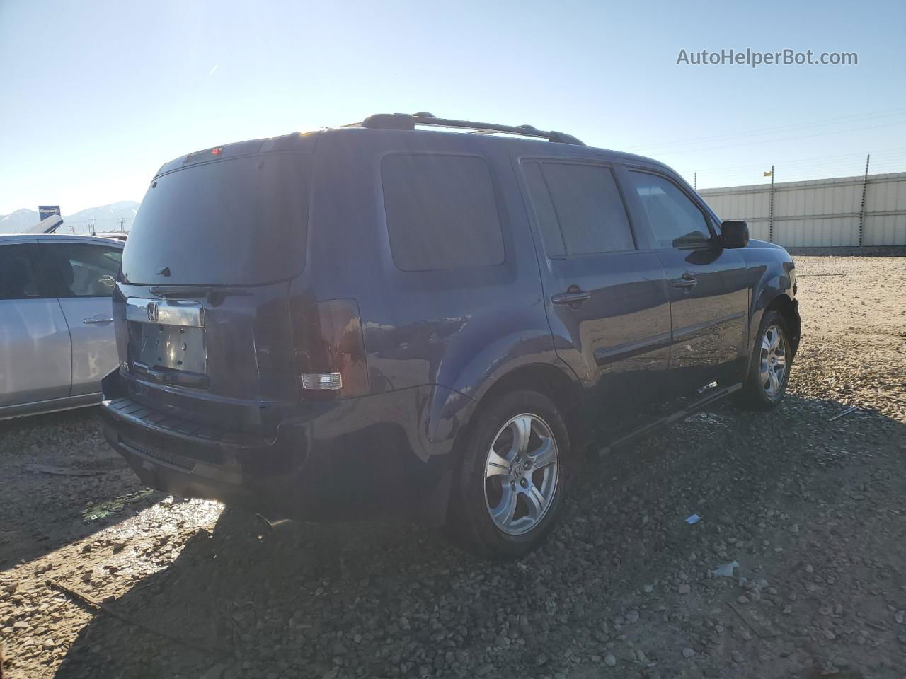 2013 Honda Pilot Exln Blue vin: 5FNYF3H78DB015406