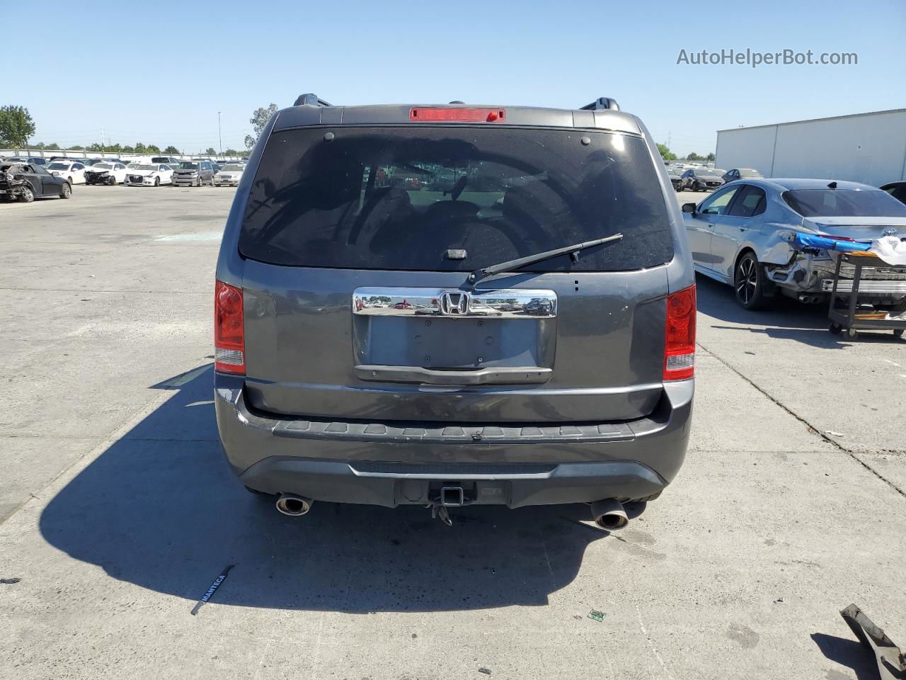 2013 Honda Pilot Exln Silver vin: 5FNYF3H79DB035437