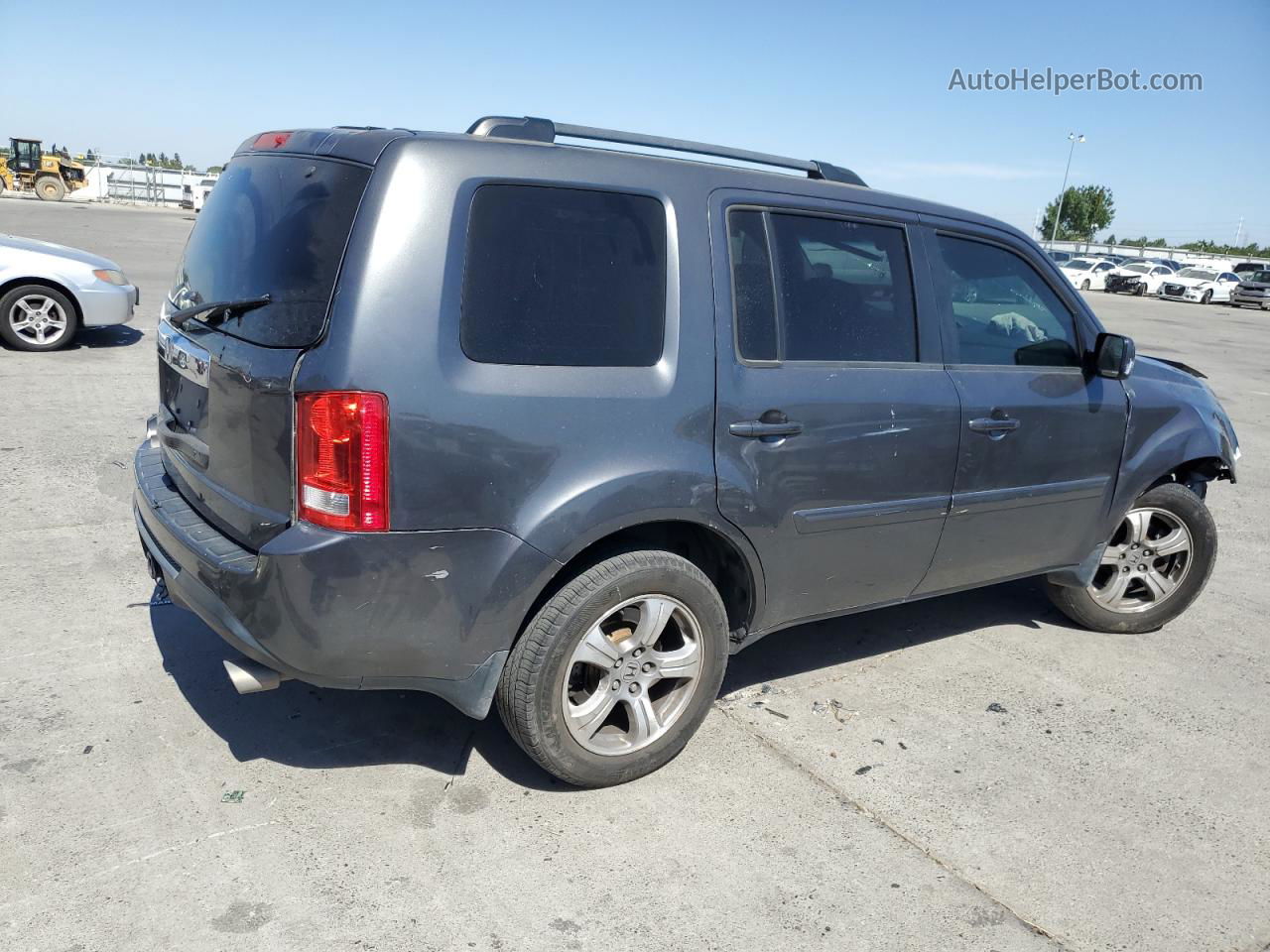 2013 Honda Pilot Exln Silver vin: 5FNYF3H79DB035437