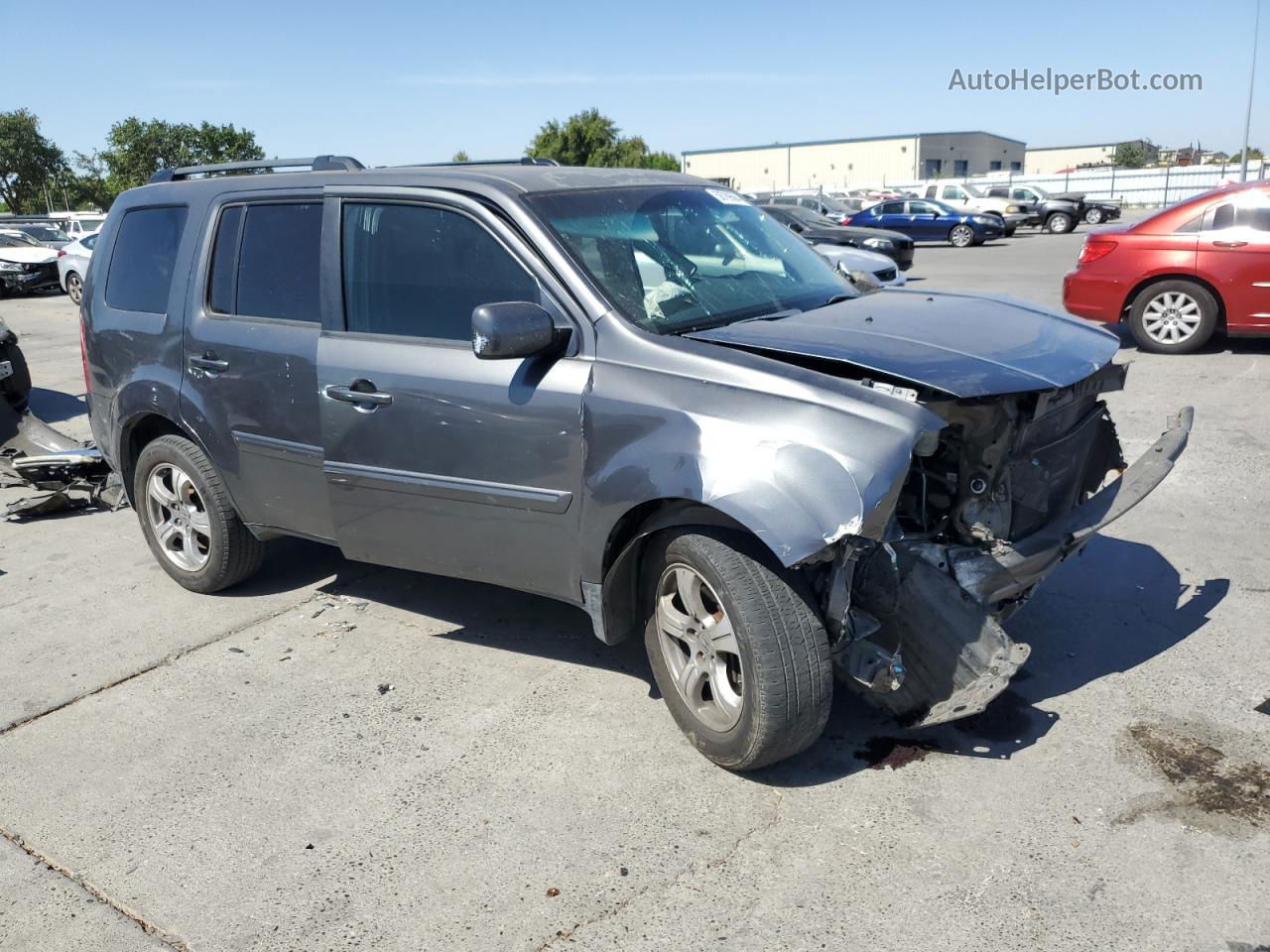 2013 Honda Pilot Exln Серебряный vin: 5FNYF3H79DB035437