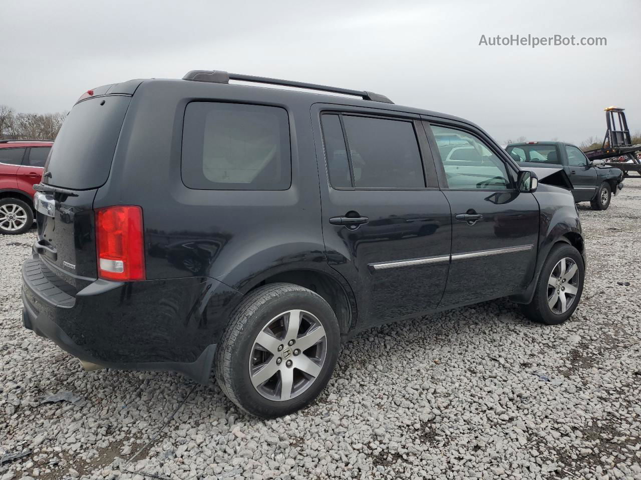 2013 Honda Pilot Touring Black vin: 5FNYF3H91DB023140