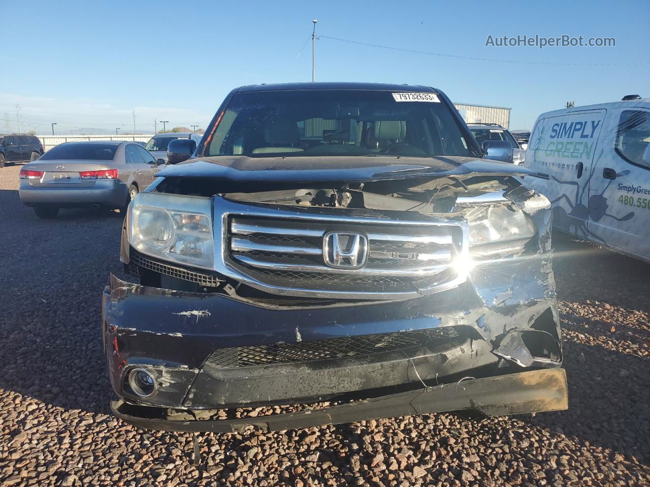 2013 Honda Pilot Touring Blue vin: 5FNYF3H92DB012826