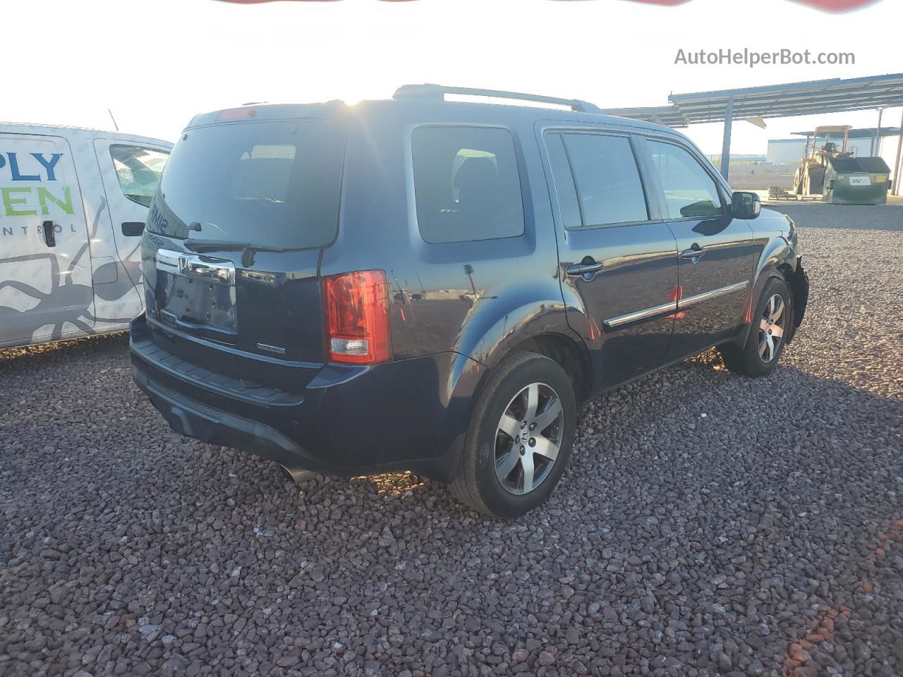 2013 Honda Pilot Touring Blue vin: 5FNYF3H92DB012826