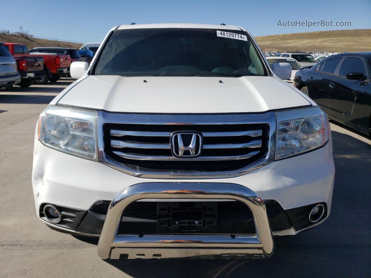 2013 Honda Pilot Touring White vin: 5FNYF3H93DB035774