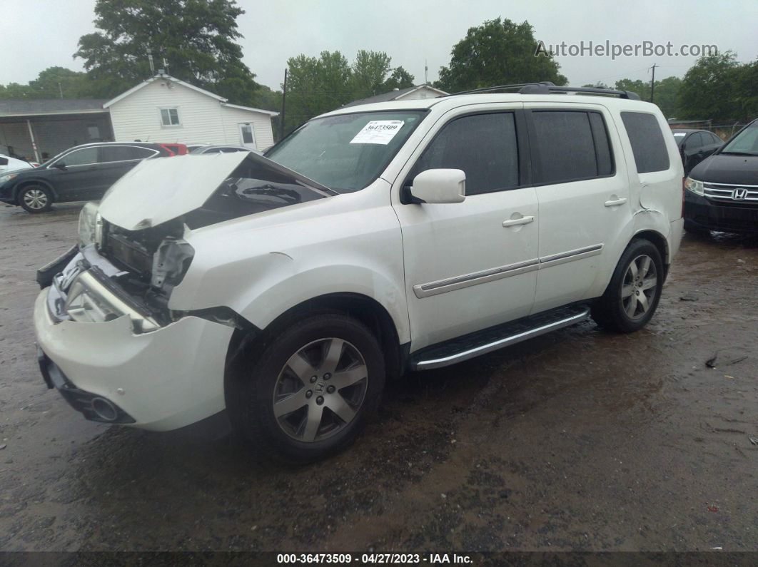 2015 Honda Pilot Touring White vin: 5FNYF3H93FB012143