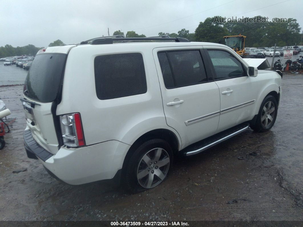 2015 Honda Pilot Touring White vin: 5FNYF3H93FB012143