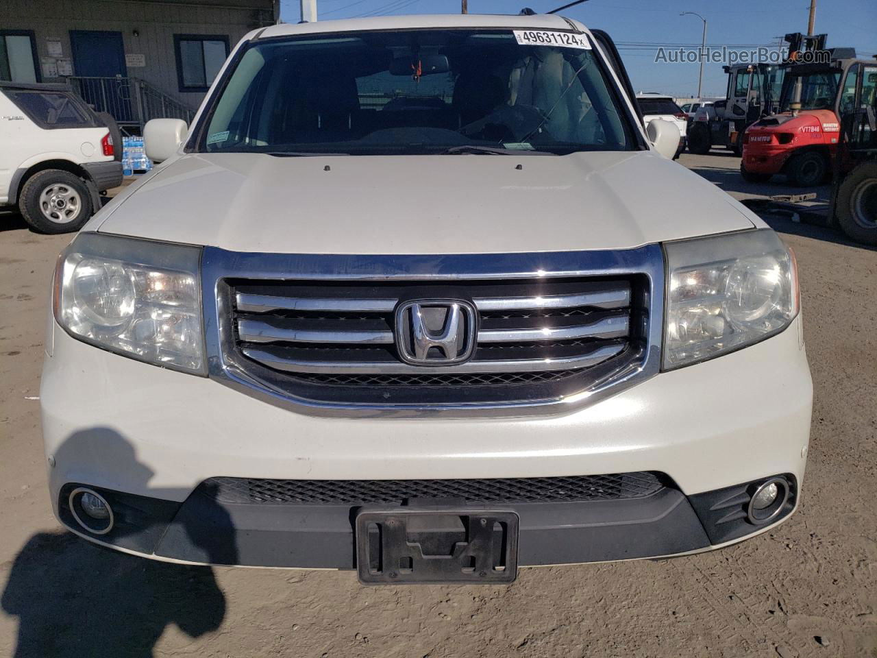 2013 Honda Pilot Touring White vin: 5FNYF3H94DB033516