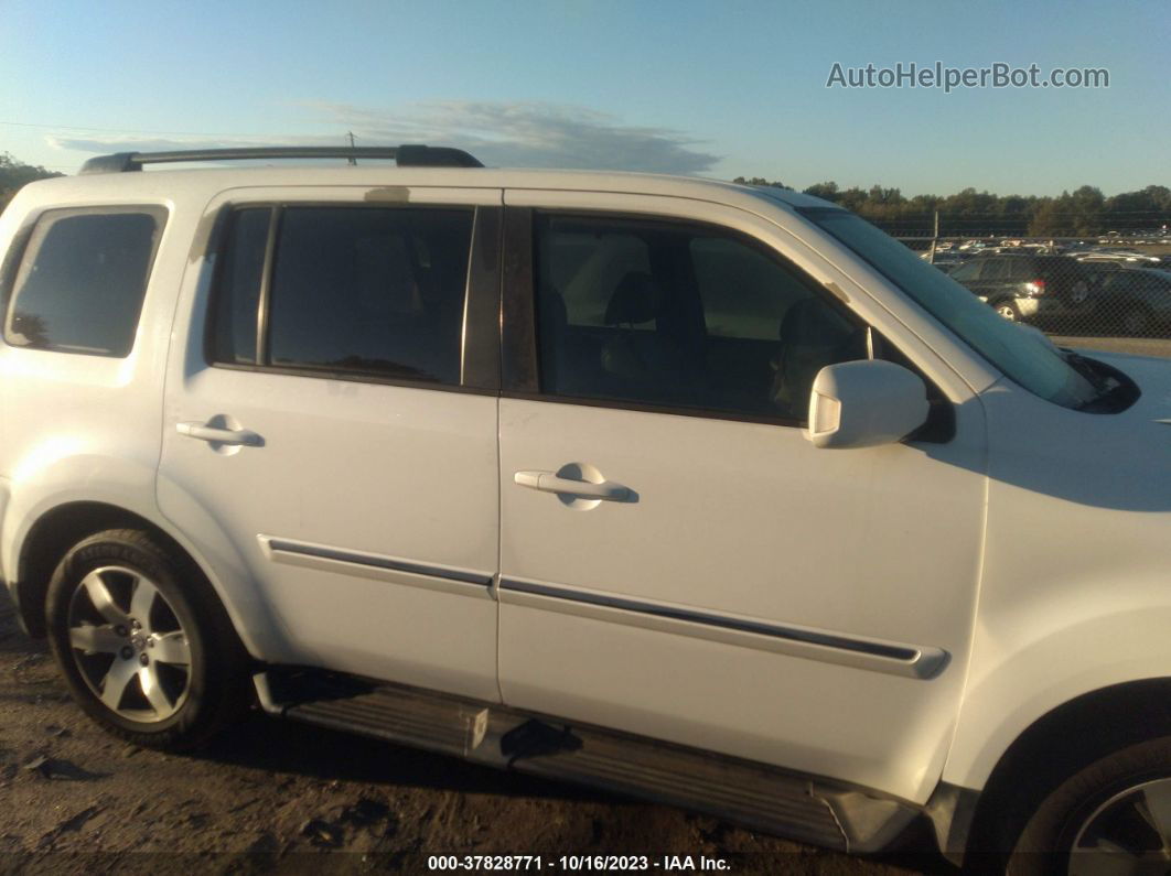 2013 Honda Pilot Touring White vin: 5FNYF3H95DB012643