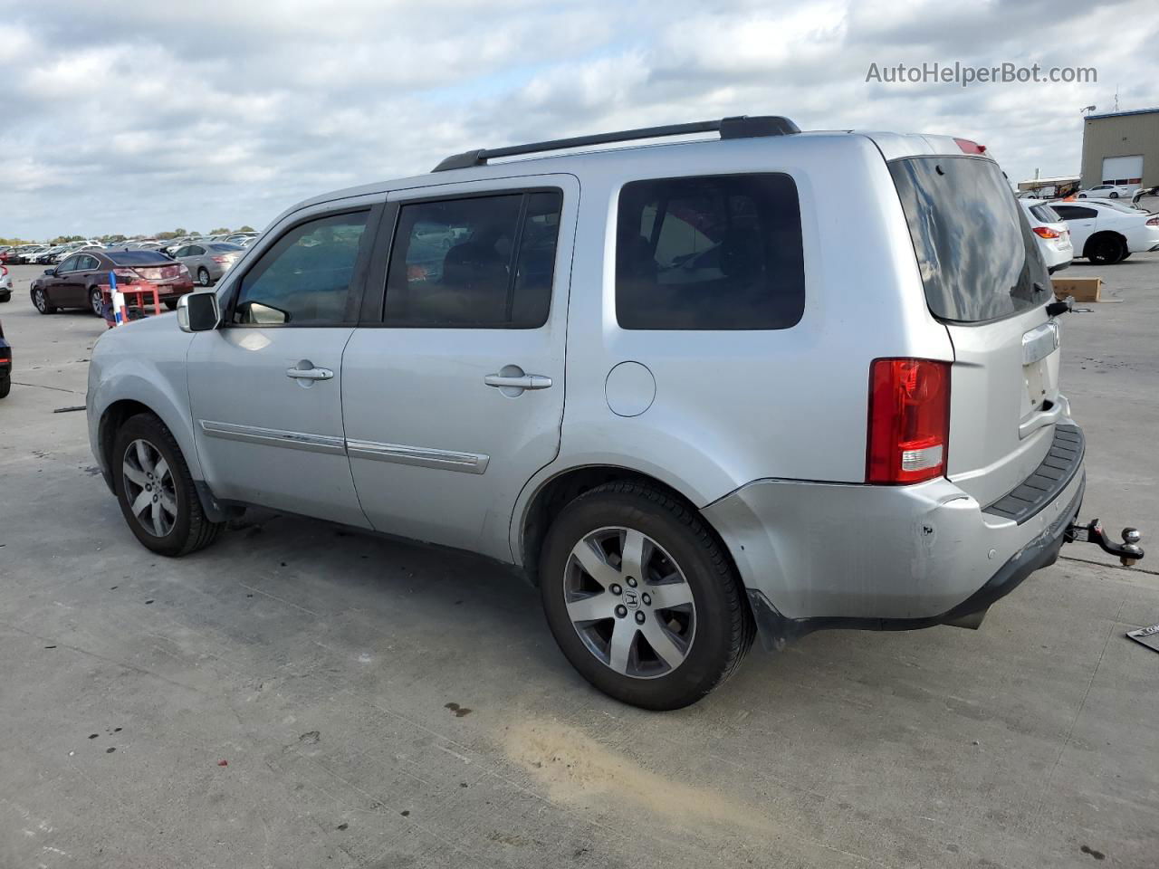 2013 Honda Pilot Touring Silver vin: 5FNYF3H95DB034433