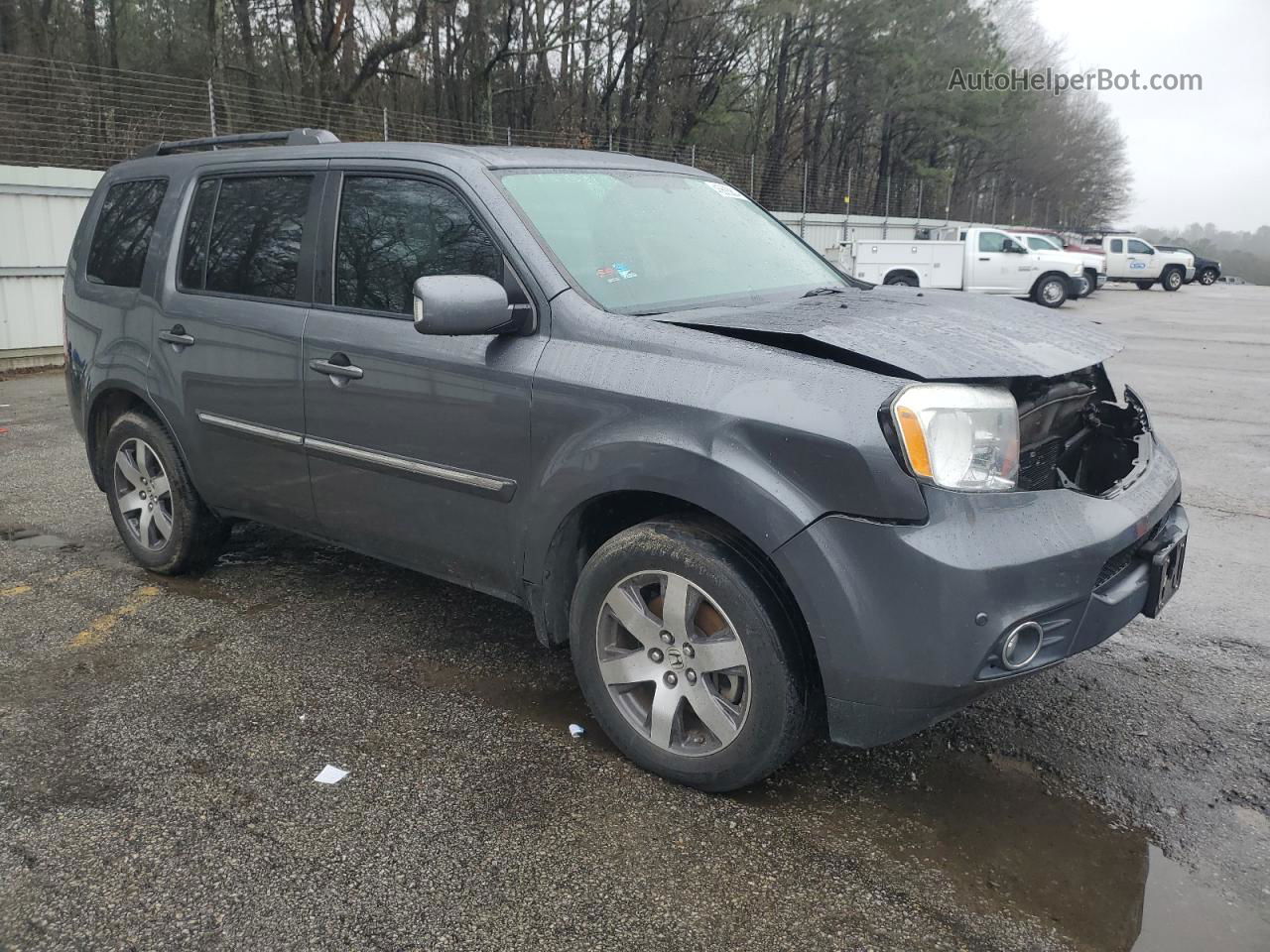 2013 Honda Pilot Touring Charcoal vin: 5FNYF3H96DB005796