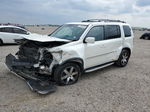 2013 Honda Pilot Touring White vin: 5FNYF3H97DB003684