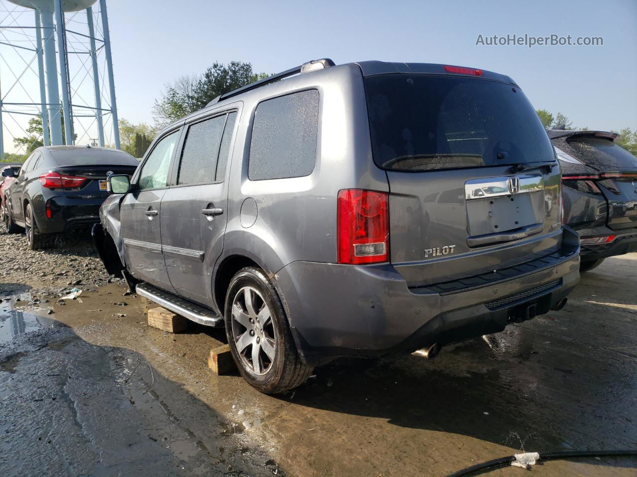 2013 Honda Pilot Touring Gray vin: 5FNYF3H99DB008885