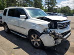 2013 Honda Pilot Touring White vin: 5FNYF3H99DB012676