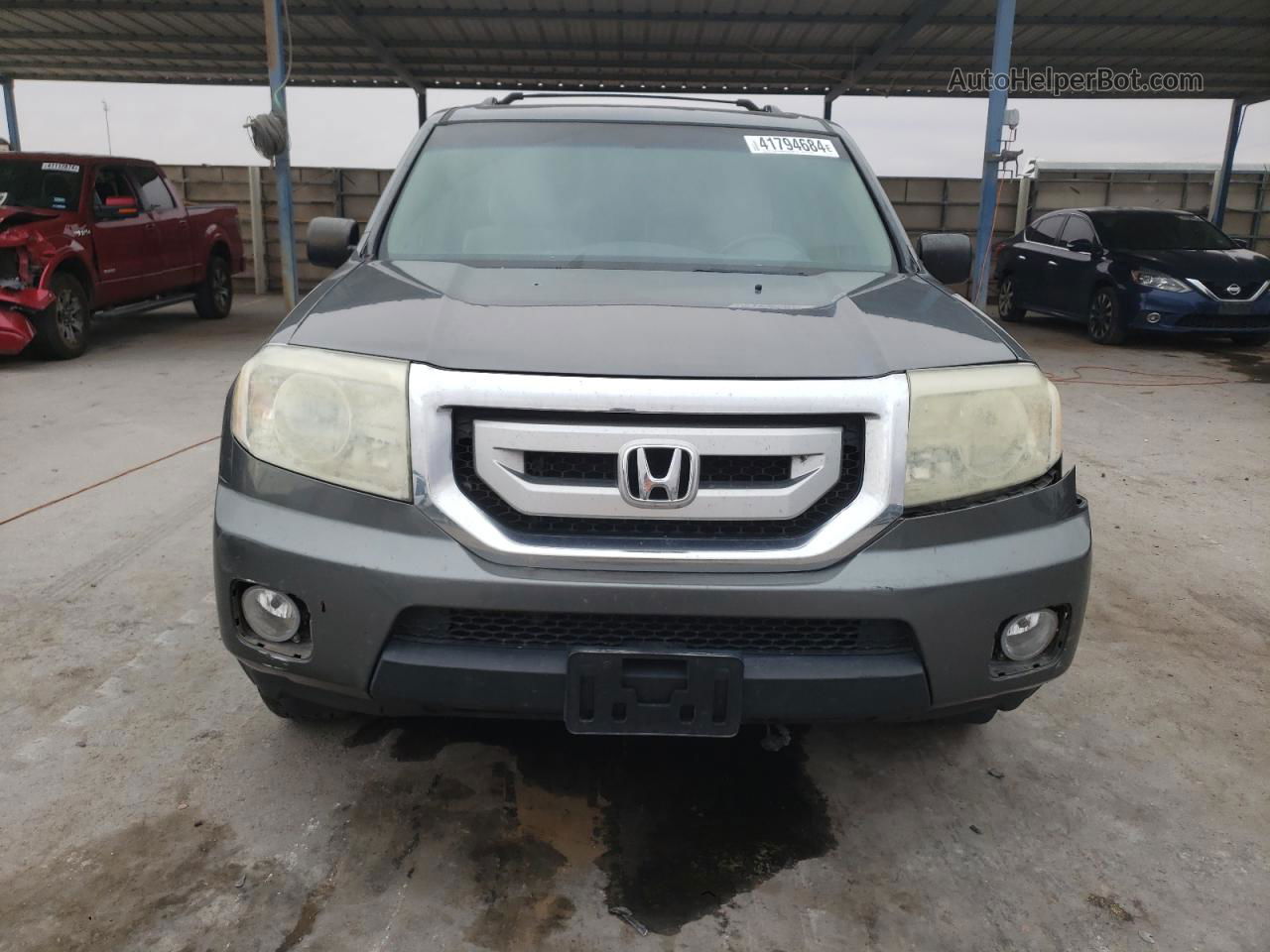 2009 Honda Pilot Lx Gray vin: 5FNYF48219B023252