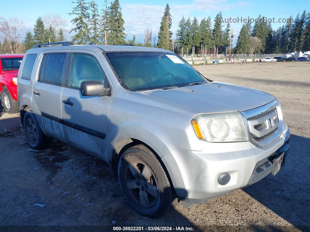 2009 Honda Pilot Lx Silver vin: 5FNYF48219B504943