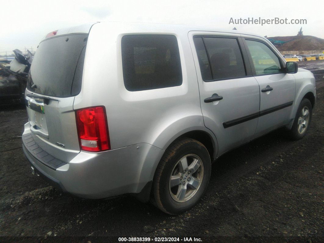 2009 Honda Pilot Lx Silver vin: 5FNYF48229B032896