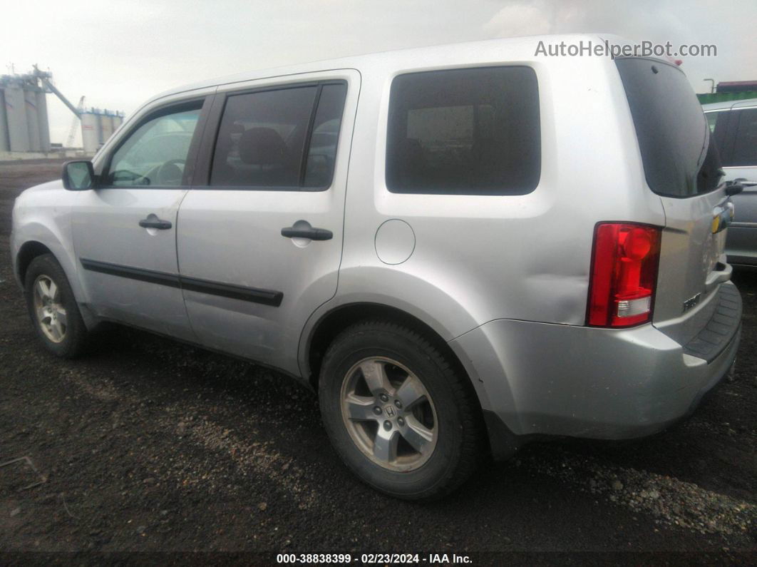 2009 Honda Pilot Lx Silver vin: 5FNYF48229B032896