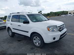 2009 Honda Pilot Lx White vin: 5FNYF48229B041243