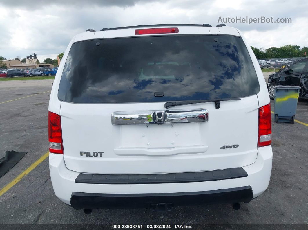 2009 Honda Pilot Lx White vin: 5FNYF48229B041243