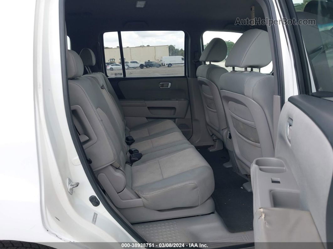 2009 Honda Pilot Lx White vin: 5FNYF48229B041243