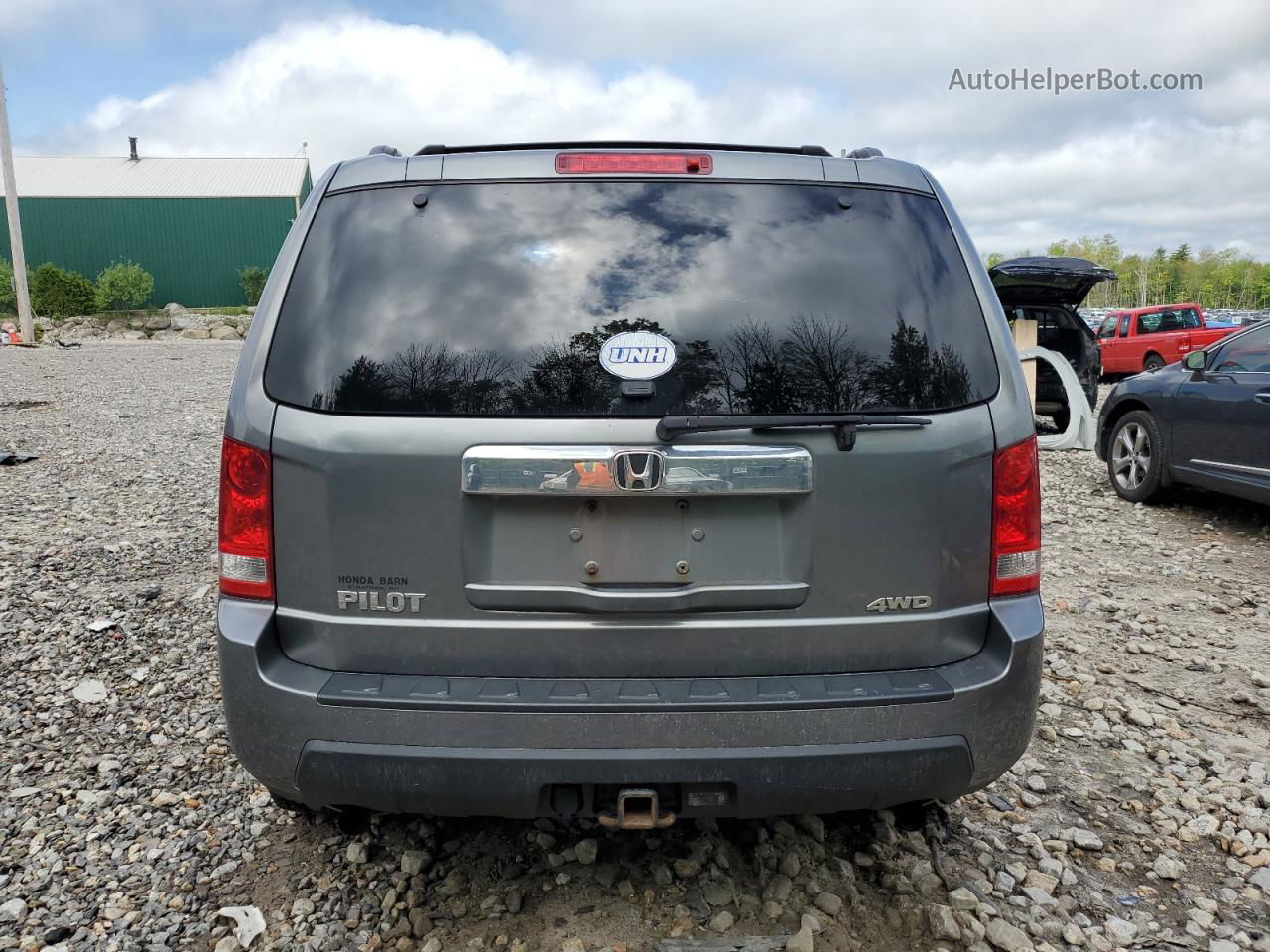 2009 Honda Pilot Lx Gray vin: 5FNYF48229B053473