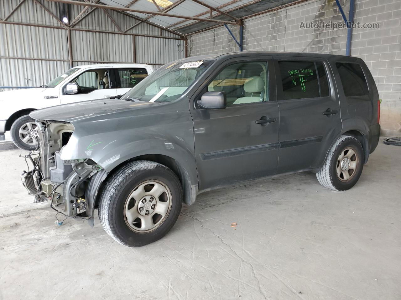 2009 Honda Pilot Lx Charcoal vin: 5FNYF48269B013400