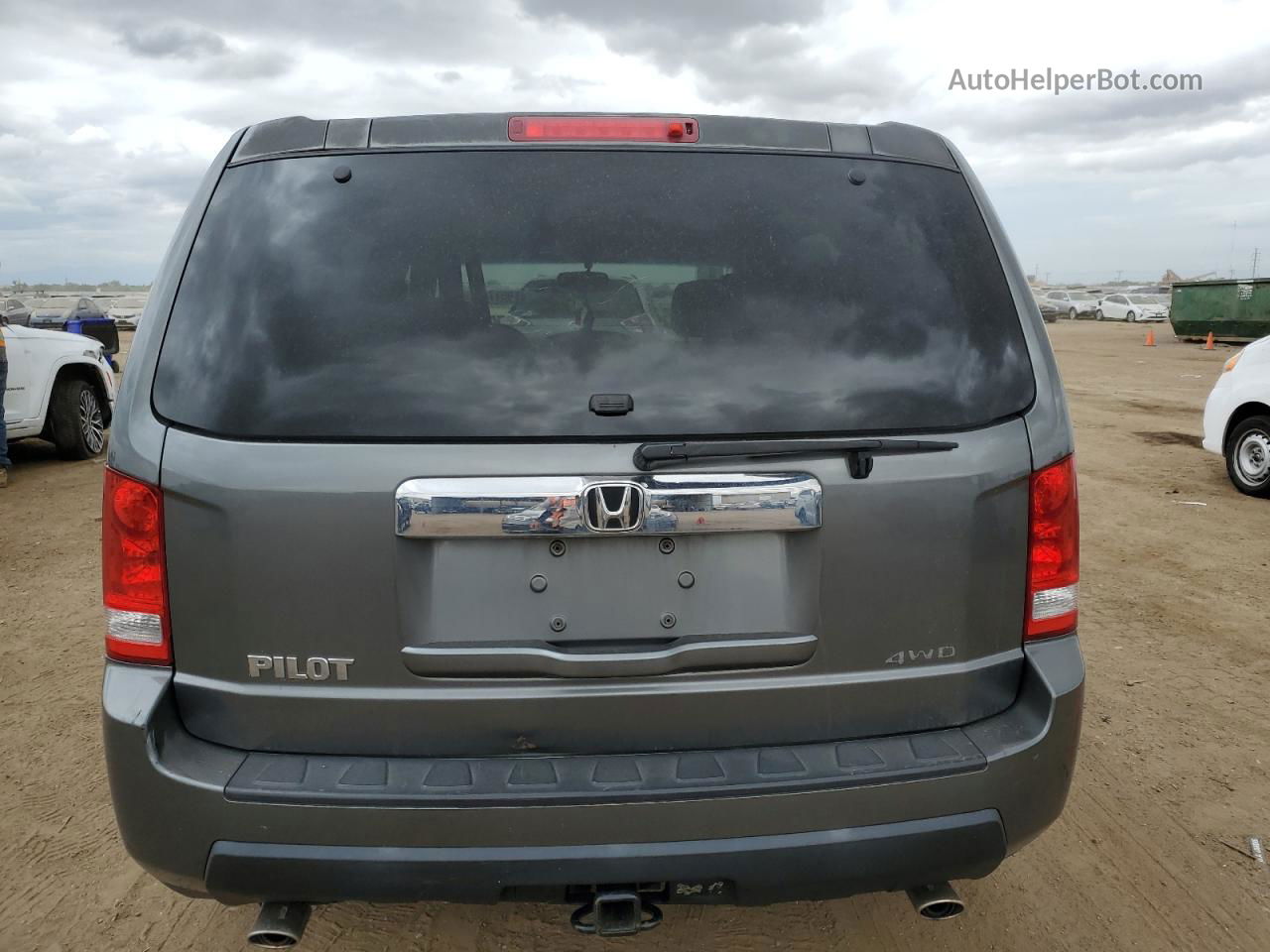 2009 Honda Pilot Lx Gray vin: 5FNYF48289B009767