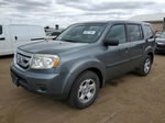 2009 Honda Pilot Lx Gray vin: 5FNYF48289B009767