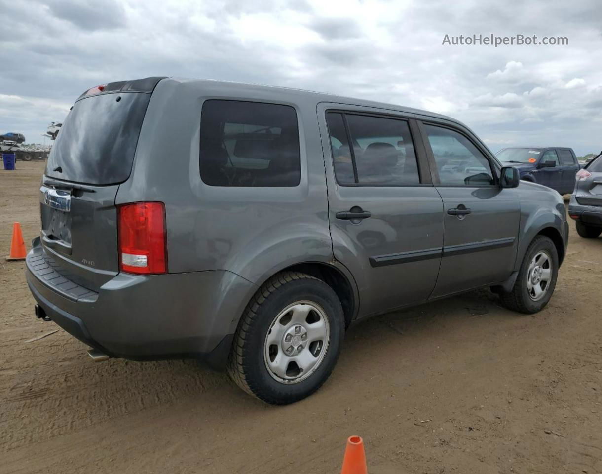 2009 Honda Pilot Lx Gray vin: 5FNYF48289B009767